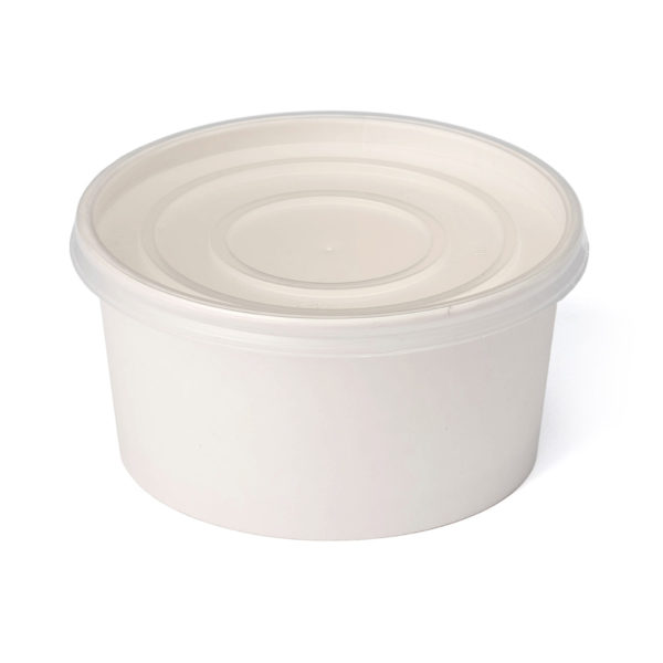 Paper lid for soup container